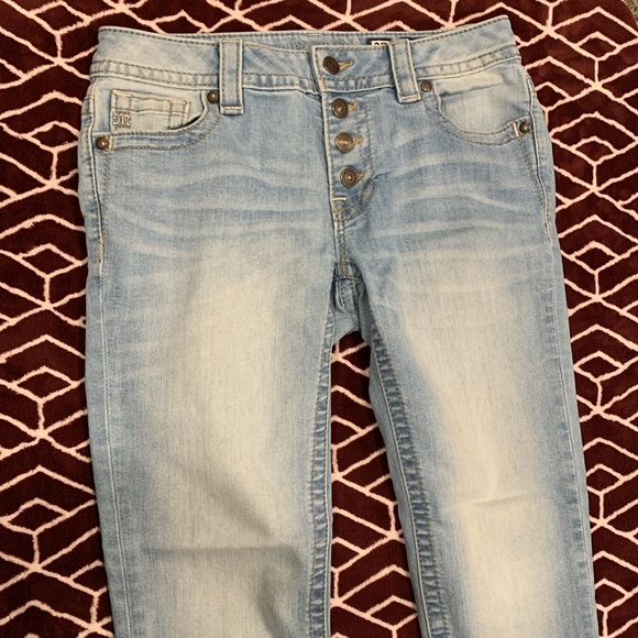 Miss Me Light Blue Skinny Jeans - Picture 1 of 6